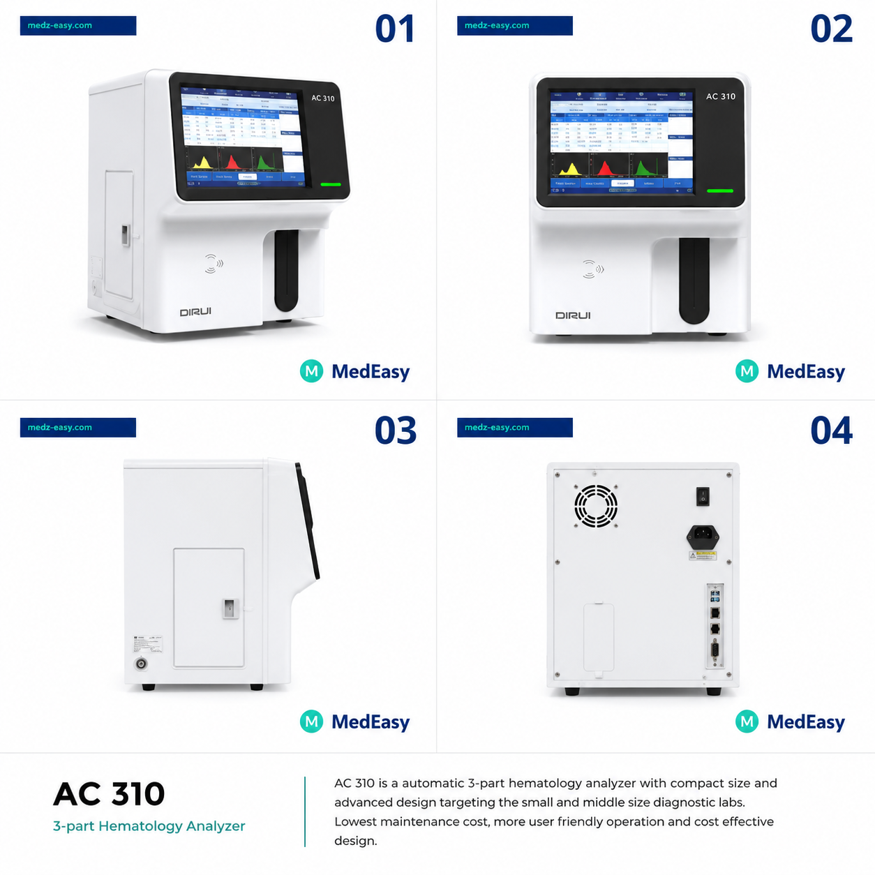 DIRUI AC-310 Hematology 3-Part Diff