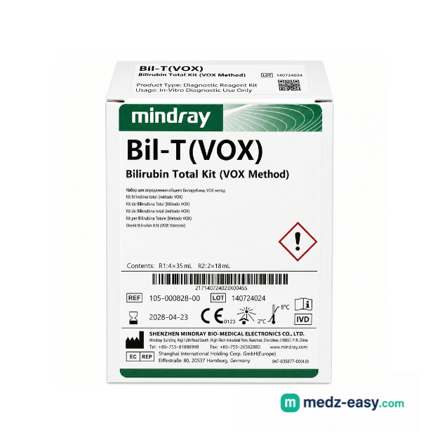 Bilirubin Total Kit (Bil T / TB) — Vox Method — Mindray